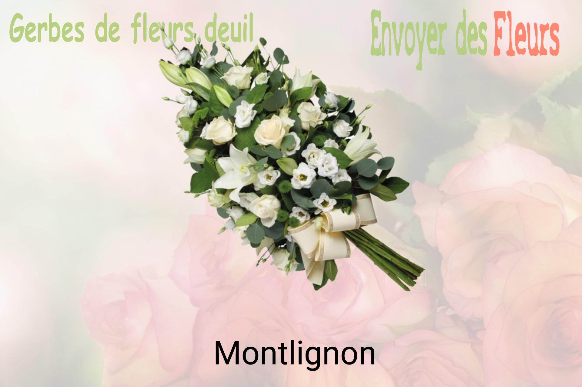 Gerbe de fleurs de deuil livrée à Montlignon